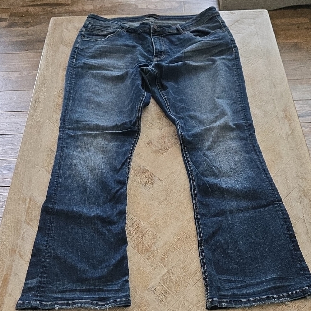 Black Blue Flare Wide Leg Jeans